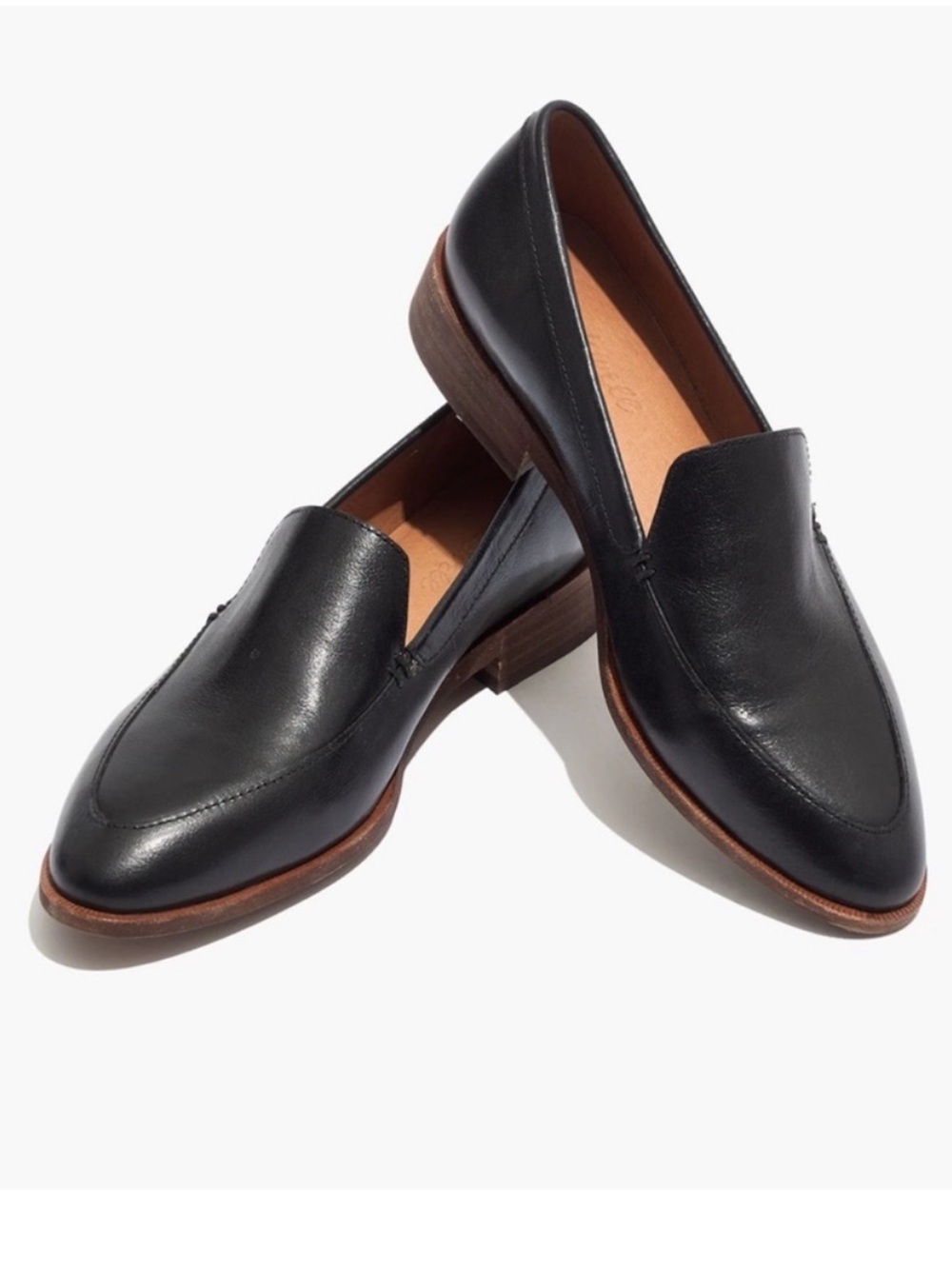Madewell The Frances Loafers black leather shoes women’s flats 6.5
